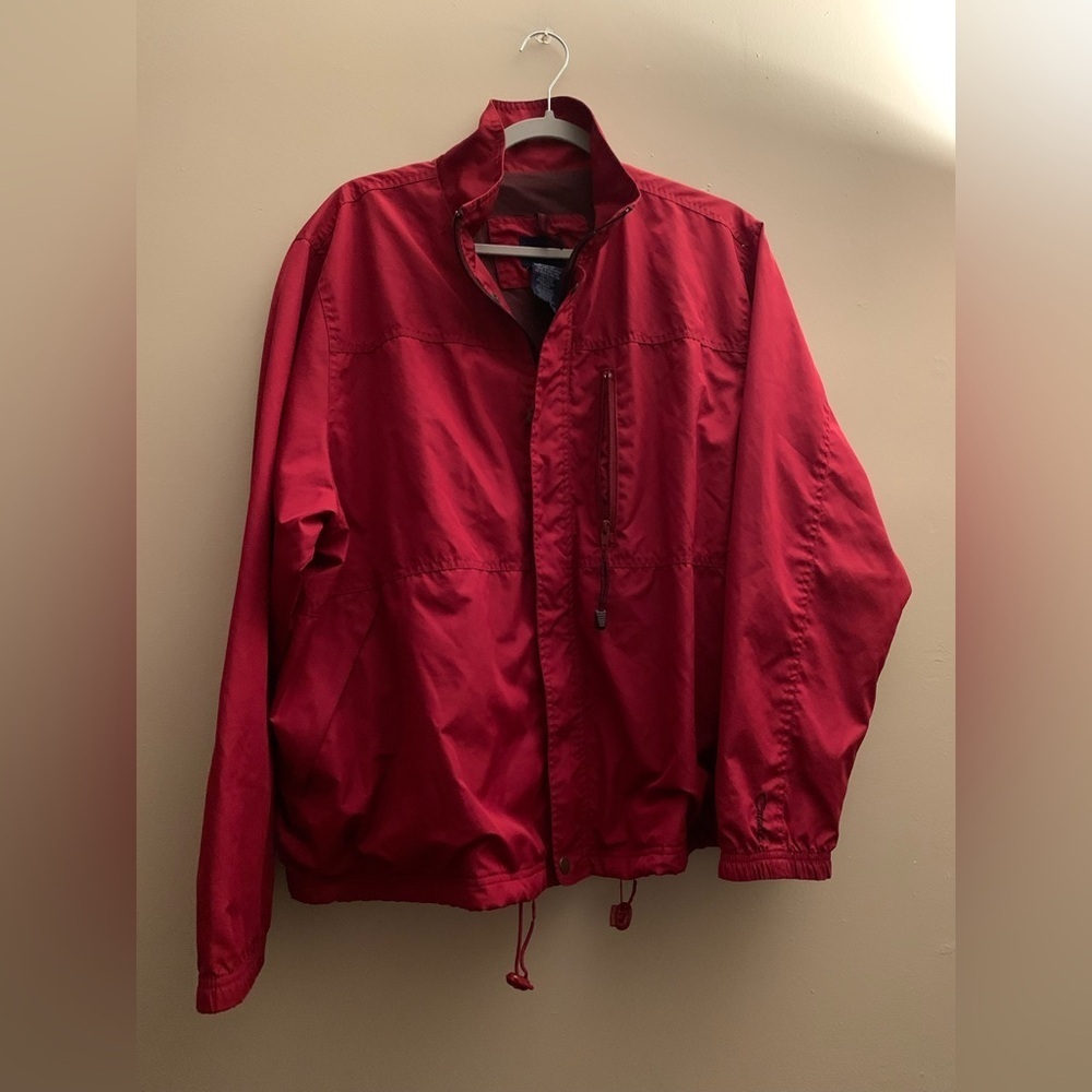 Catalina Cotton Womens XL Jacket Coat Red Hooded Outerwear Clothing Golfing